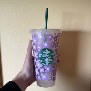 Starbucks cold cup.
